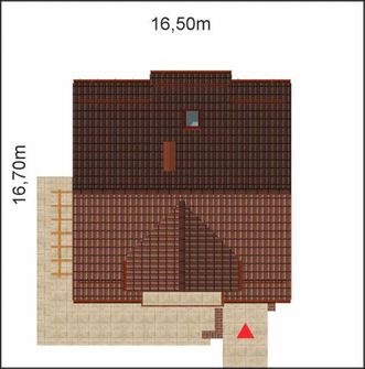 Projekt domu APS 123 (LUA1195) - rzut działki