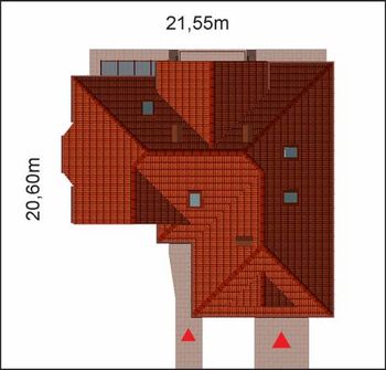 Projekt domu APS 129 (LUA1199) - rzut działki