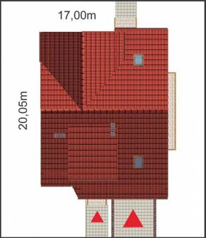 Projekt domu APS 007 (LUA1006) - rzut działki
