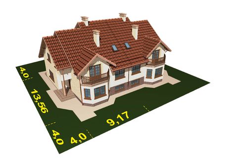 Projekt domu APS 051 (LUA1050) - rzut działki