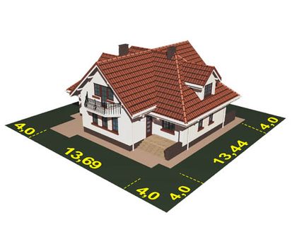 Projekt domu APS 062 (LUA1061) - rzut działki