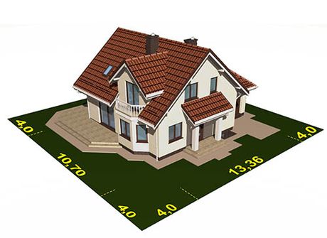 Projekt domu APS 034 (LUA1173) - rzut działki