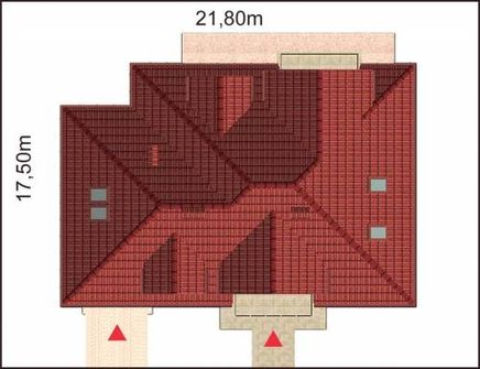 Projekt domu APS 135 (LUA1156) - rzut działki