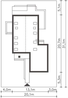 Projekt domu Garda II DCP310a (WOB1552) - rzut działki
