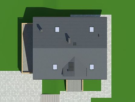 Projekt domu Milicz 61 dw (KRP1941) - rzut działki