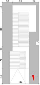 Projekt domu House x12 (WRG1057) - rzut działki