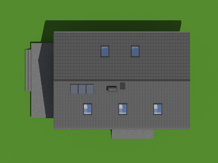 Projekt domu Bronowice 1m (KRP2320) - rzut działki