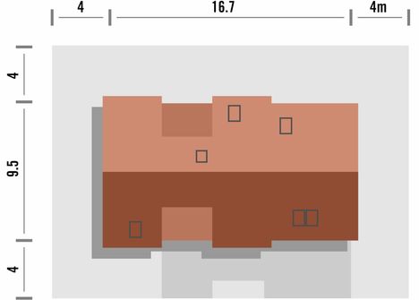 Projekt domu Format 2G (WRN1455) - rzut działki