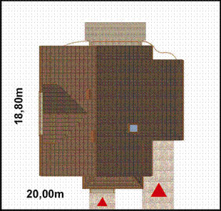 Projekt domu APS 060 (LUA1059) - rzut działki