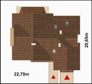 Projekt domu APS 064 (LUA1063) - rzut działki