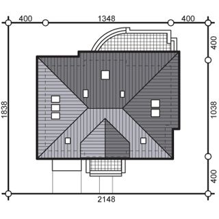 Projekt domu APS 212 (LUA1257) - rzut działki