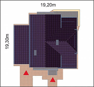 Projekt domu APS 056 (LUA1145) - rzut działki