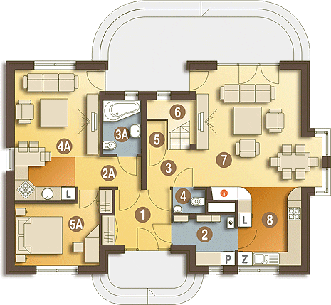 Parter projektu Amelia bez garażu [B]