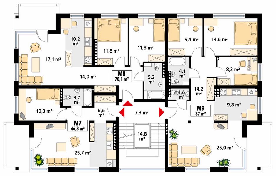 Piętro 2 projektu Lazur 3