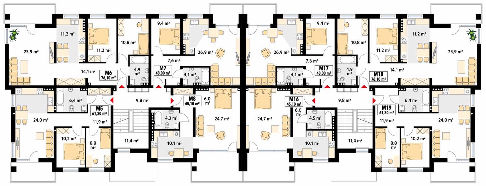 Piętro 1 projektu Akant