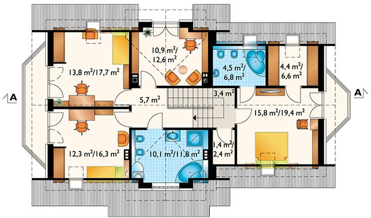 Poddasze projektu Zoja Lux G2 (1050)