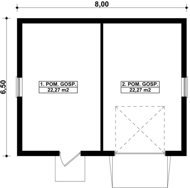 Parter projektu G18 - Budynek gospodarczy