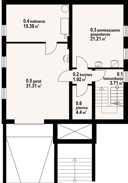 Piwnica projektu Brzozów 7