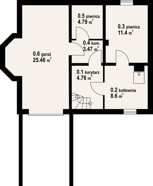 Piwnica projektu Gilowo 9