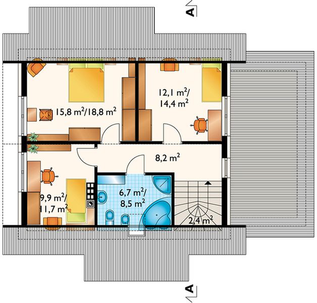 Poddasze projektu Pod Lipą Mak (1084)