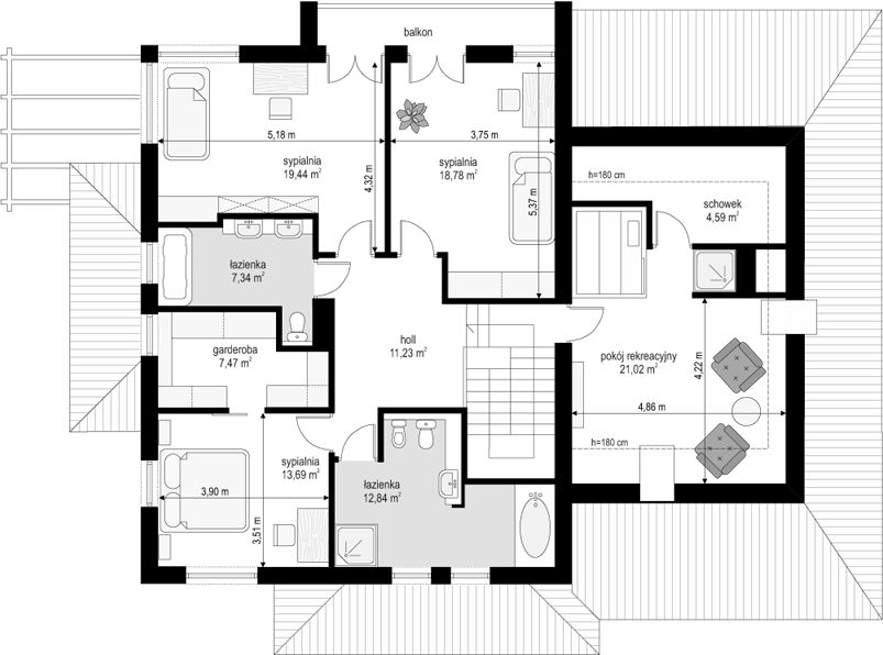 Piętro 1 projektu Słodki