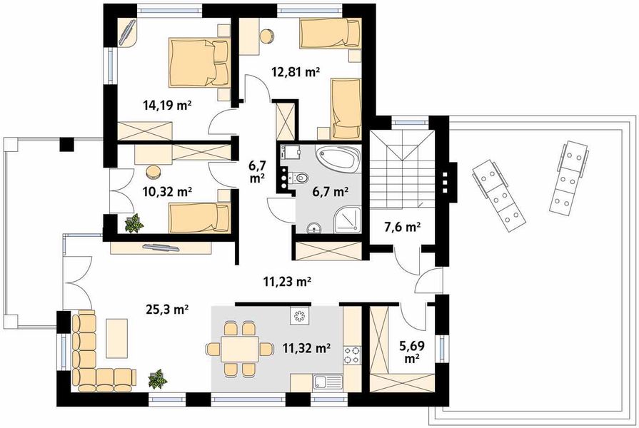 Piętro 1 projektu Arkan