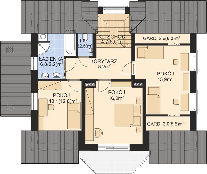 Poddasze projektu APS 013