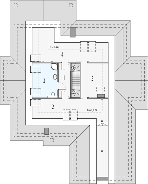 Poddasze projektu Arabella 1a