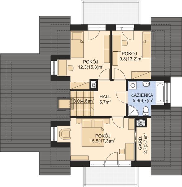 Poddasze projektu APS 031