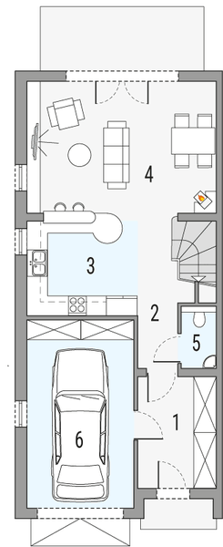 Parter projektu Hubert 1 - segment lewy