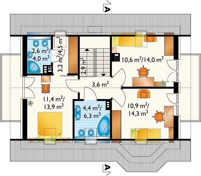Poddasze projektu Calineczka Rex (1110)