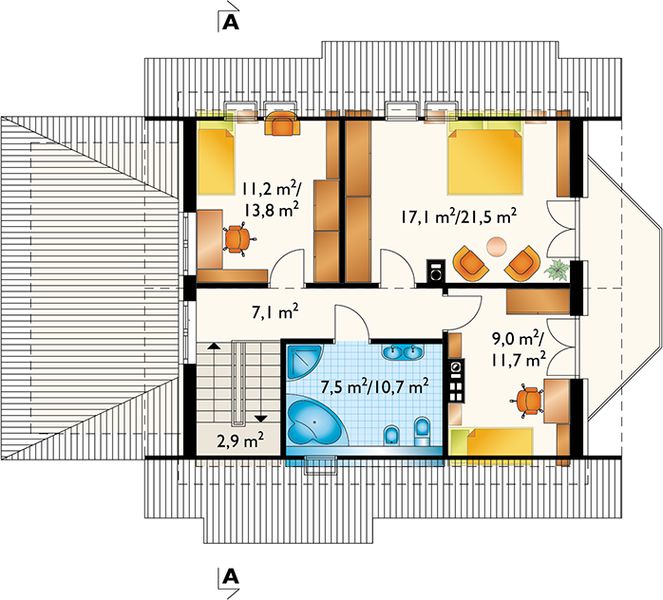 Poddasze projektu Chaber Rex (1065)