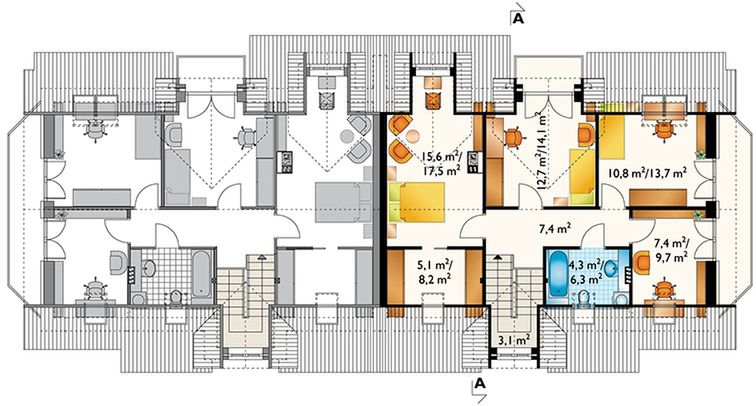 Poddasze projektu Fermata Duo (1112)