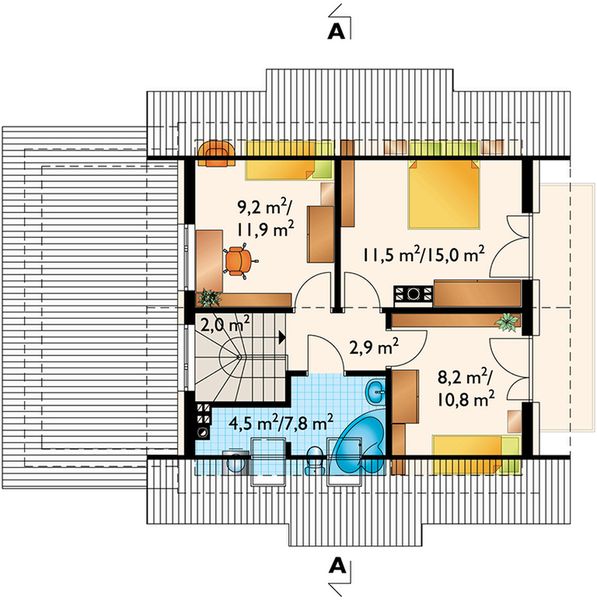 Poddasze projektu Smyk As (1121)