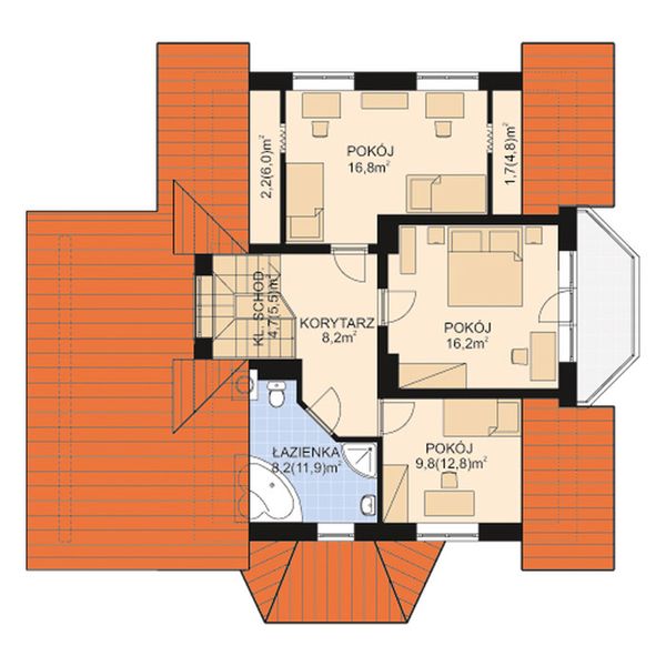 Poddasze projektu APS 013 + G