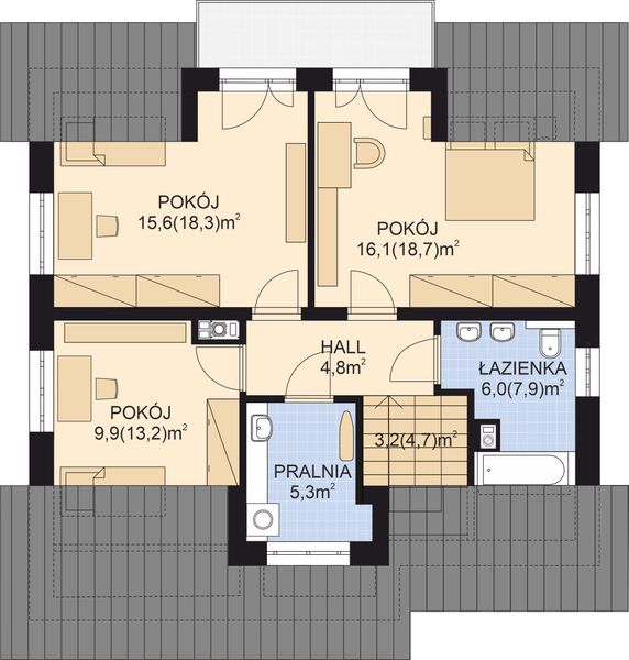 Poddasze projektu APS 074