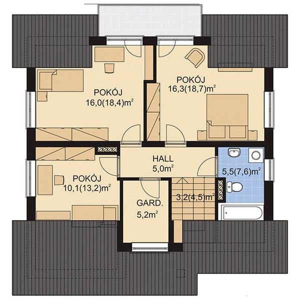 Poddasze projektu APS 074