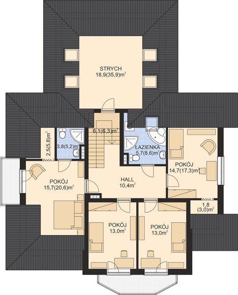 Poddasze projektu APS 088