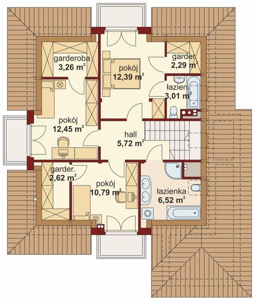 Poddasze projektu Fabio