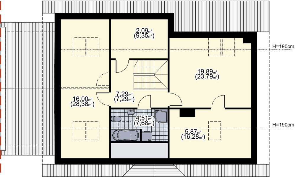 Poddasze projektu Luana II Bis