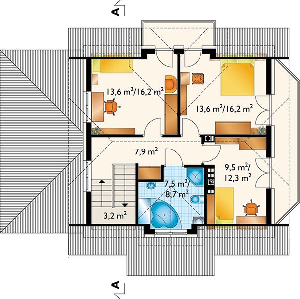 Poddasze projektu Celesta Mini (1168)