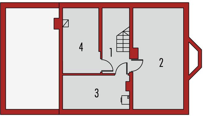 Piwnica projektu Ben G1 (z piwnicą)