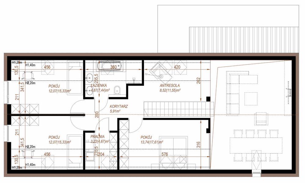 Poddasze projektu House 01