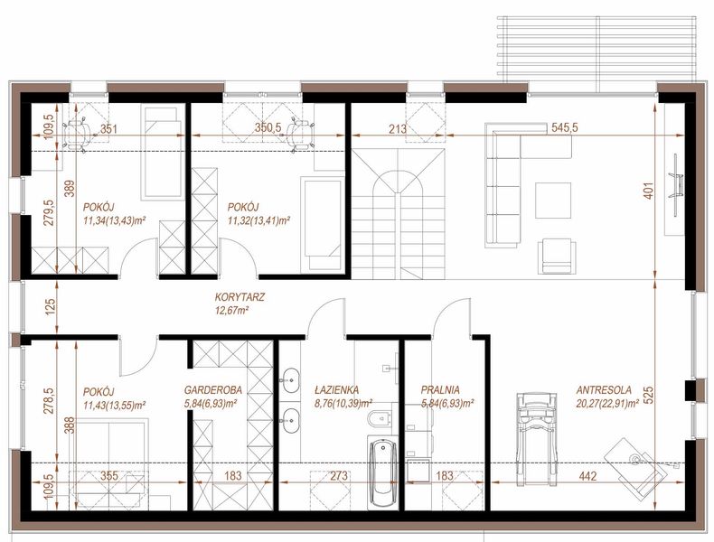 Poddasze projektu House 07