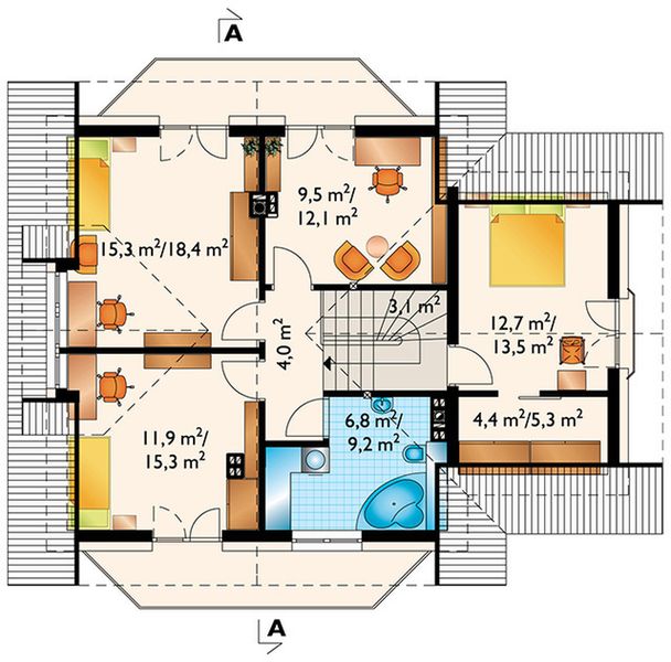 Poddasze projektu Kaja Lux Grota (1181)