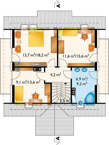 Poddasze projektu Staś Alter (1180)