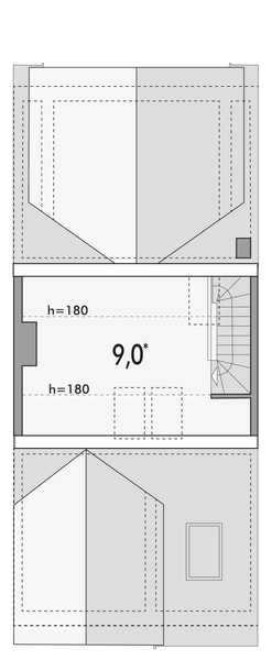 Poddasze II projektu Hubert 1 - segment s