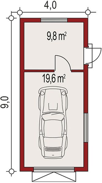 Parter projektu APG 1B budynek gospodarczy