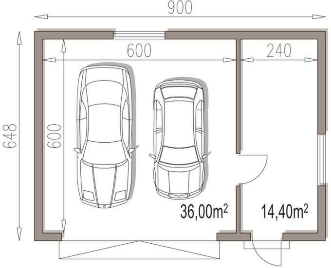 Parter projektu APG 2D budynek gospodarczy