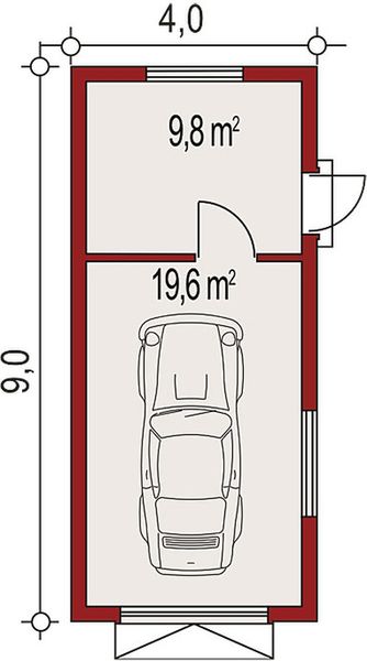 Parter projektu APG 3B budynek gospodarczy